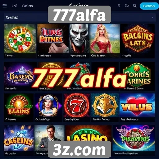777alfa oferece diversidade em jogos de cassino online
